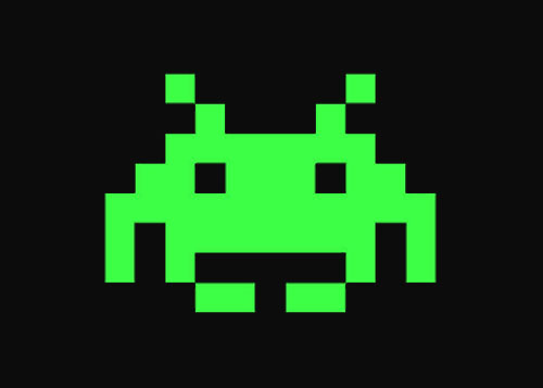 Space Invaders Game Art